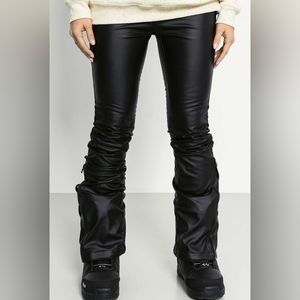 Spyder Rare Faux Leather Ski Snow Pants